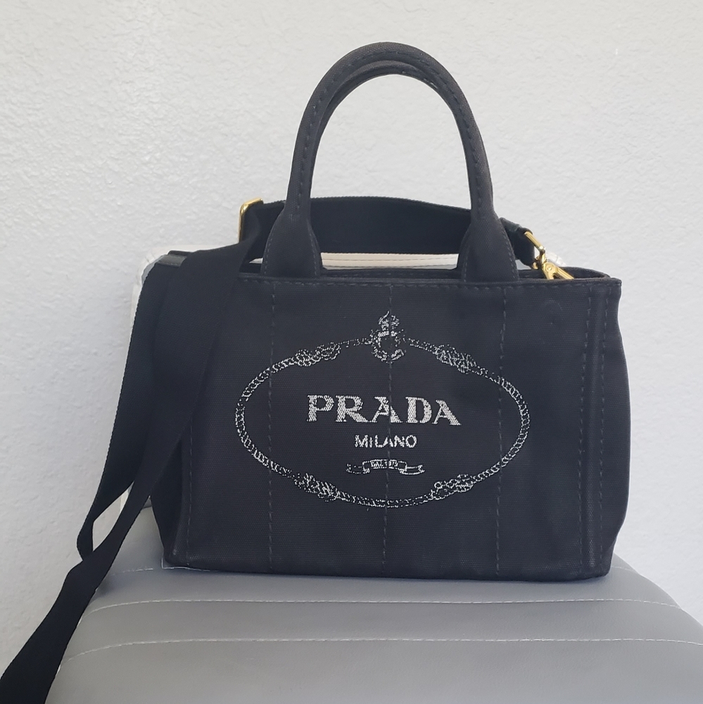 Prada Canapa Black Denim